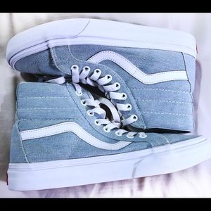 Vans Women’s Light Blue High Top Sneakers Shoes 7M